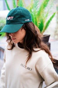 The "Art" Dad Hat in Hunter Green